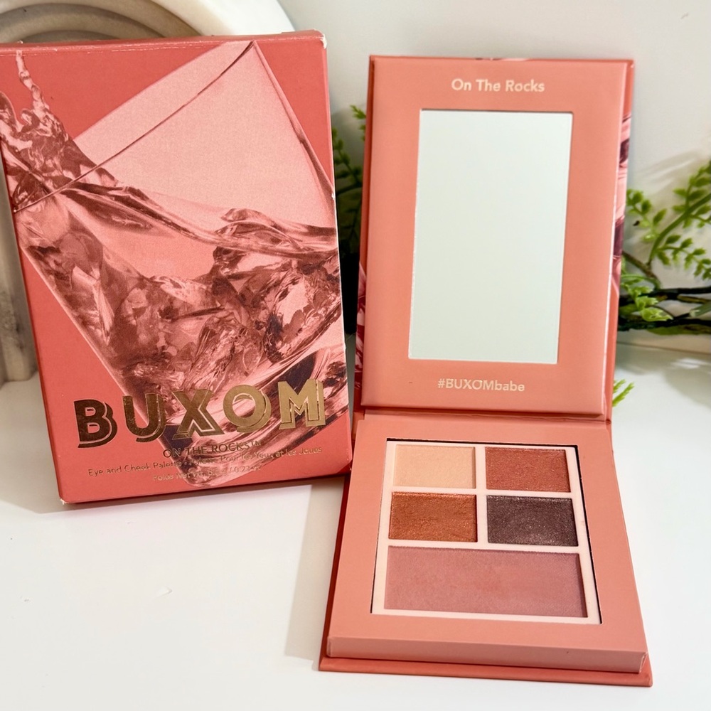 🍋2/$30 NIB BUXOM High Spirits “On The Rocks” Eye and Cheek Palette